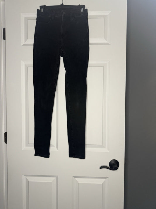 American Eagle 360 Next Level Stretch Super High Rise Jegging Black Size 0 