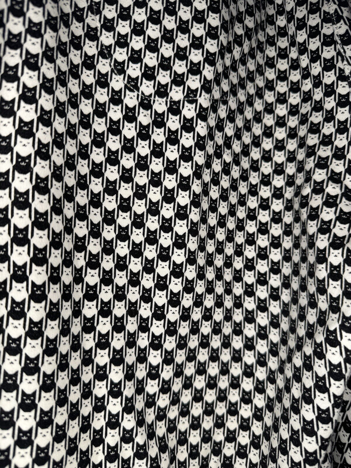 Betabrand Pants Large Black White Animal Print 