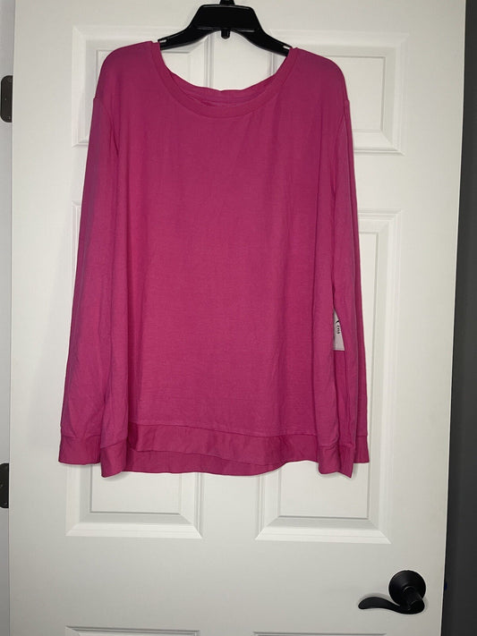Zyia fuschia boyfriend sweater xxl NWT