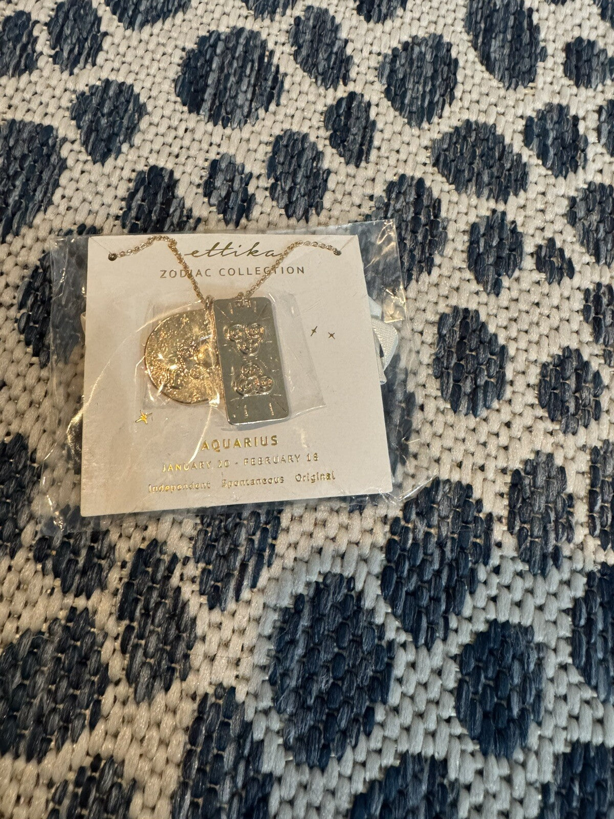 Ettika Zodiac Collection Aquarius Necklace New 