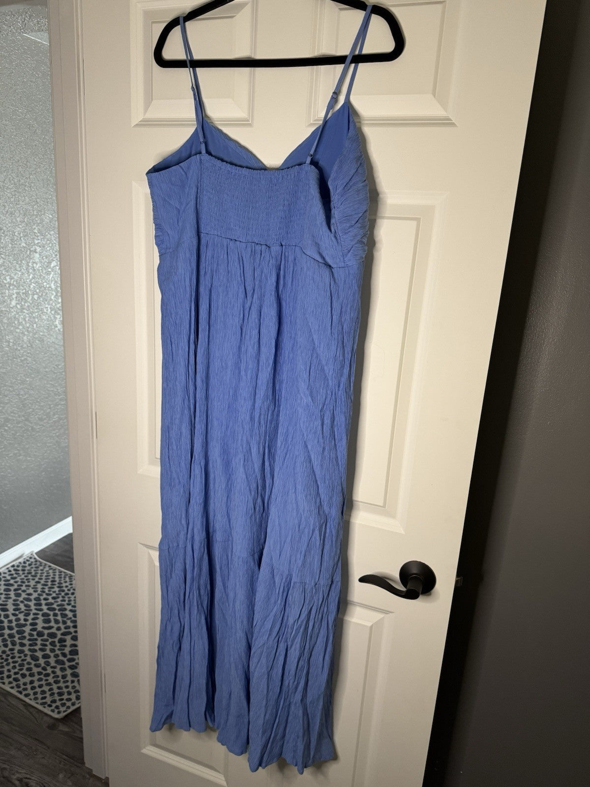 Abercrombie And Fitch Sleeveless Dress Slit In Sides Xl Tall Pretty Blue 