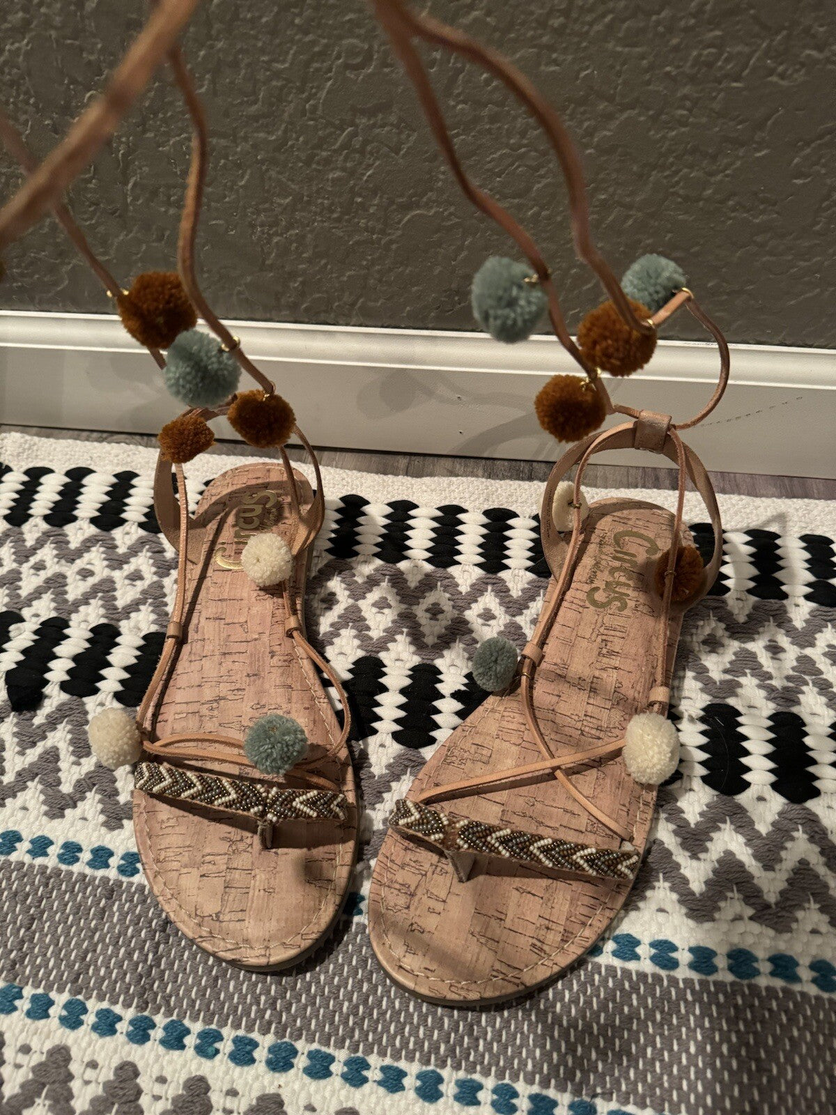 Circus By Sam Edelman Sandals Valencia Naked natural Multicolor 9.5 New 