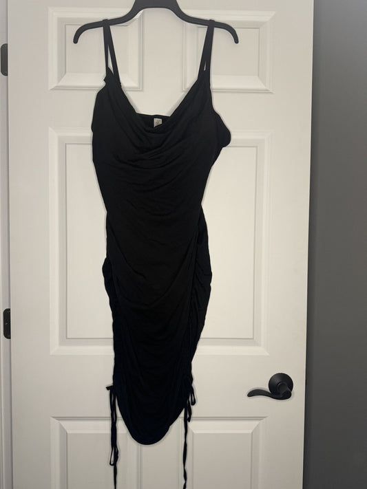 Popilush Sleeveless Dress Black Built In Shapewear Xxl Cinched Sides 