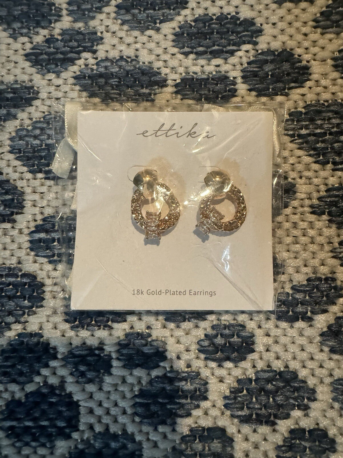 Ettika 18k Gold Plated Earrings Brand New