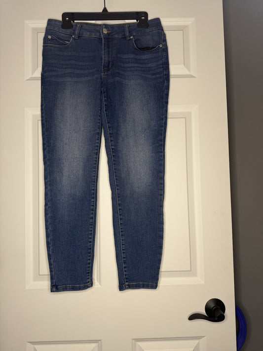 Tahari Kelly Classic Skinny Jeans 8/29 Blue 