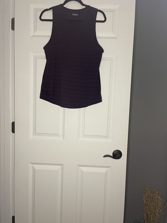 Zyia Active Sleeveless Top Large Dark Purple