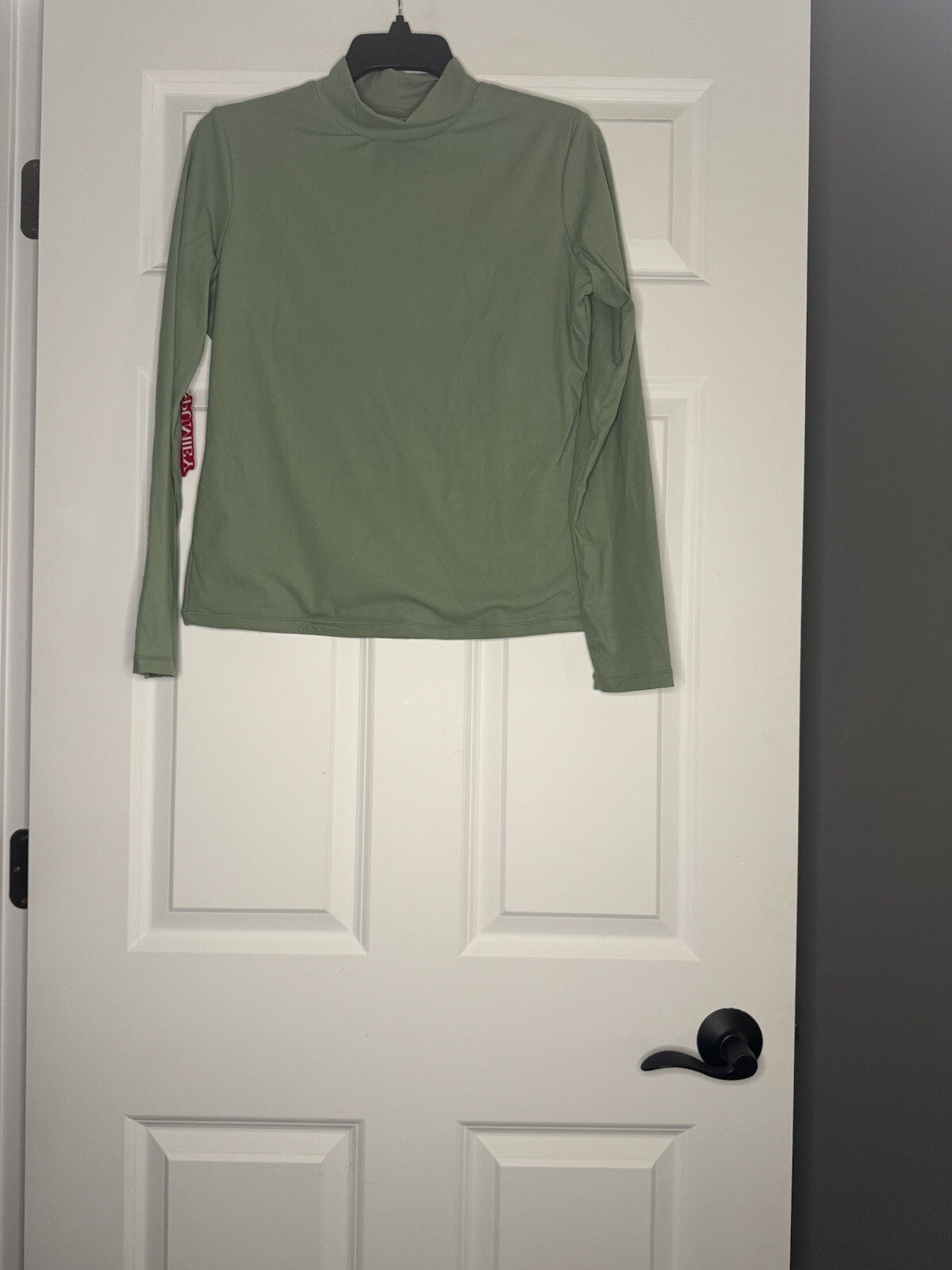 Pumiey Long Sleeve Turtleneck Top Green Xl Nwt 