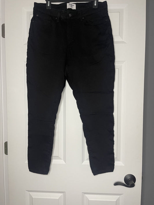 Denizen levi jeans high rise skinny black 16 short 