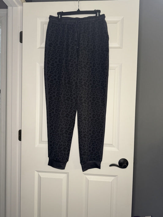 Jess Lea Jogger Pants Xl Jogger Pants Black Gray Animal Print