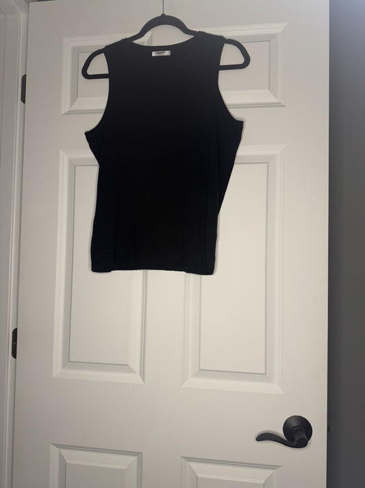 Zeagoo Xl Sleeveless Top Sweater Material Black 