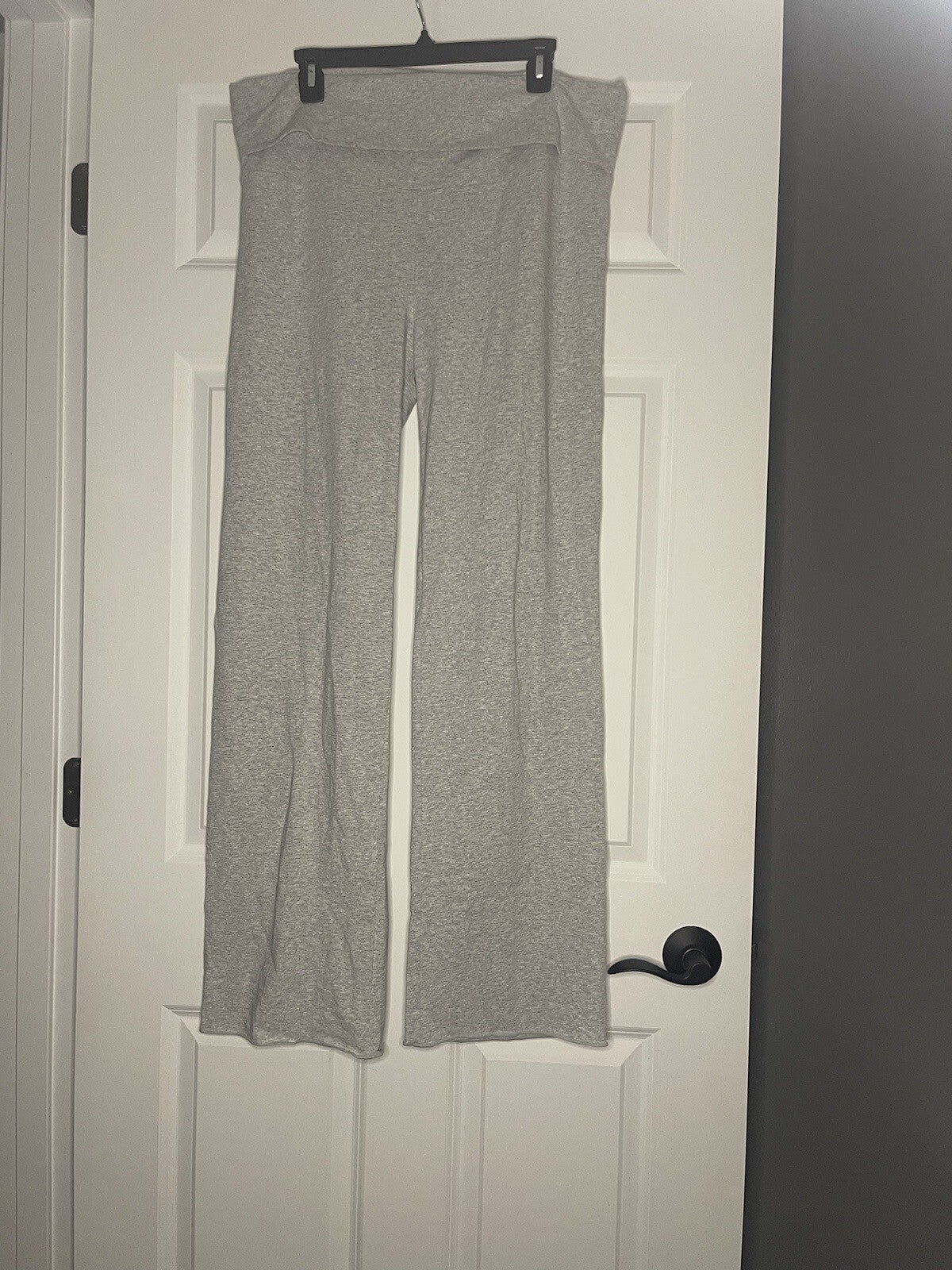 Skims Cotton Jersey Fold over Pants 2xl Light Heathered Gray New With Tags 