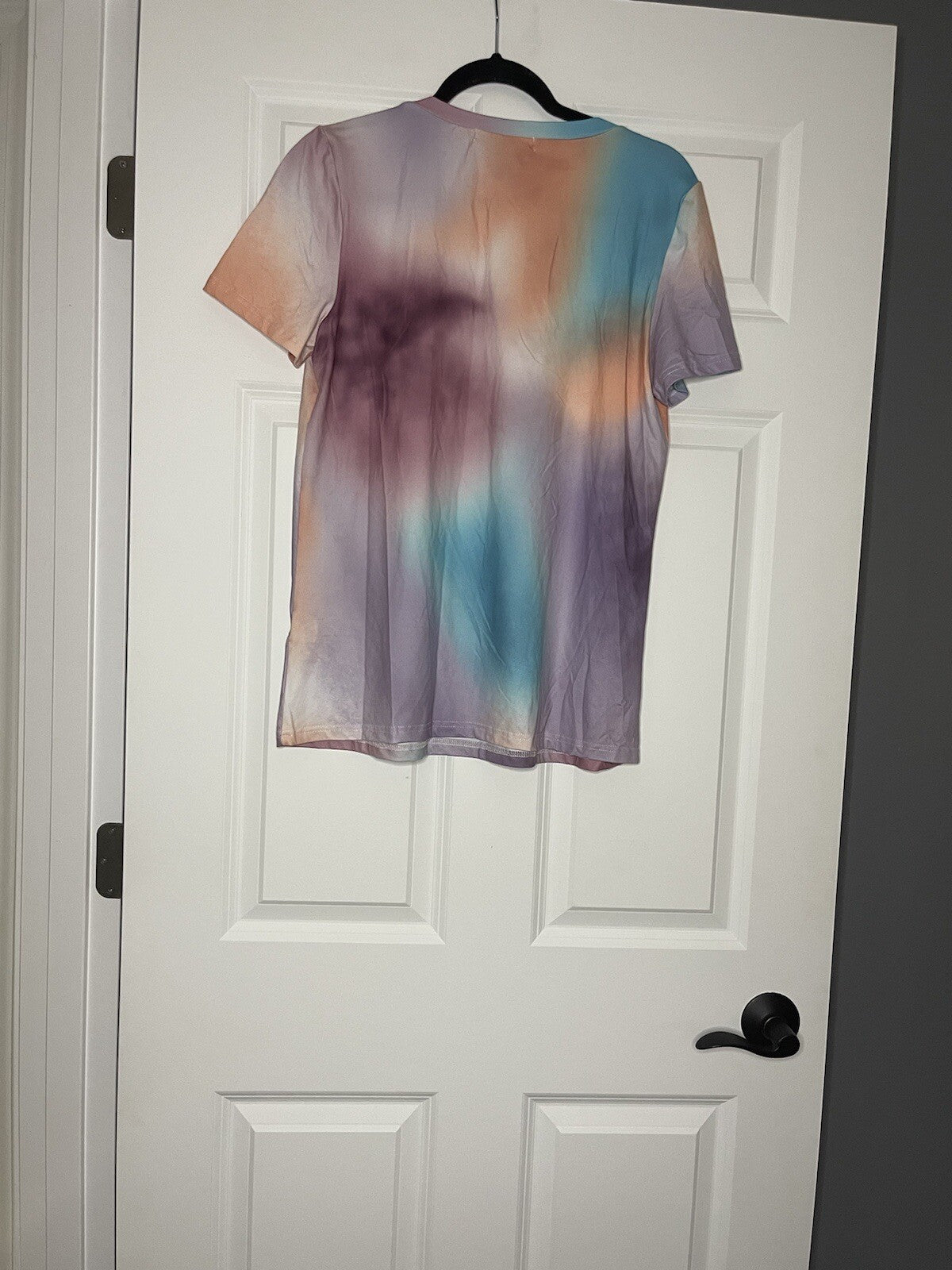 Merokeety 2 piece pajama set medium mauve blue purple tie dye