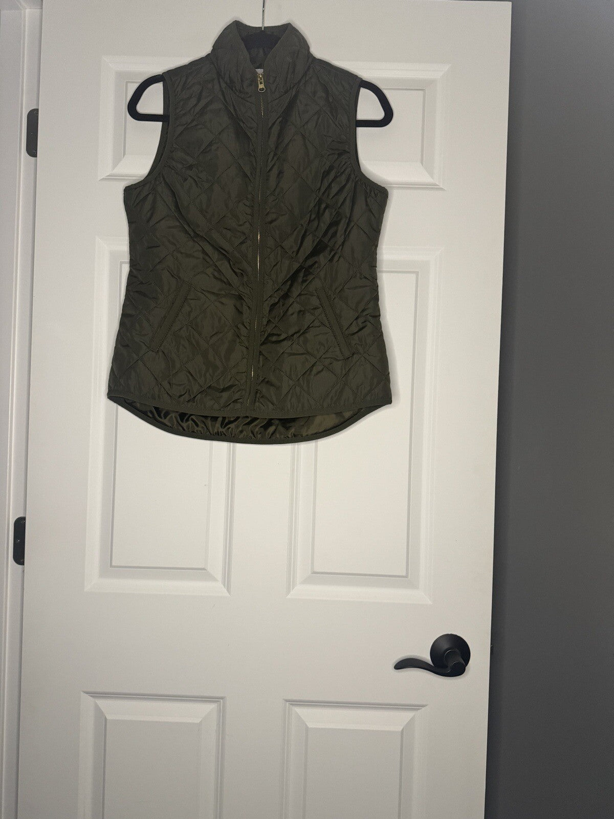 Old Navy Quilted Vest Small Green 