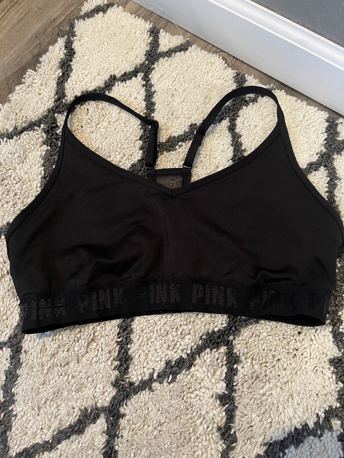 Pink Ultimate Sports Bra Large Black 