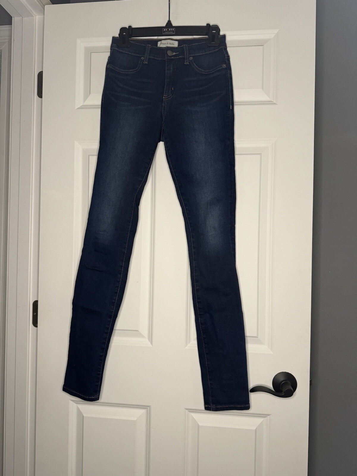 Henry And Belle High Waisted Super Skinny Jeans Size 26 Dark Wash 