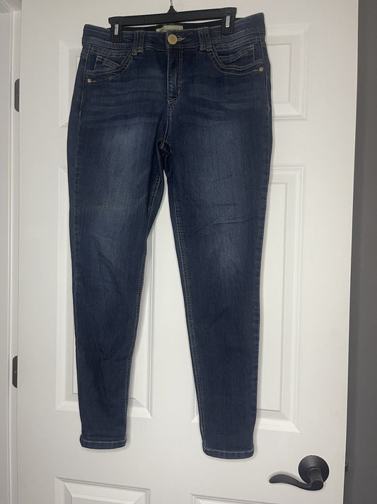 Democracy Ab Technology Skinny Jeans Size 12 Blue