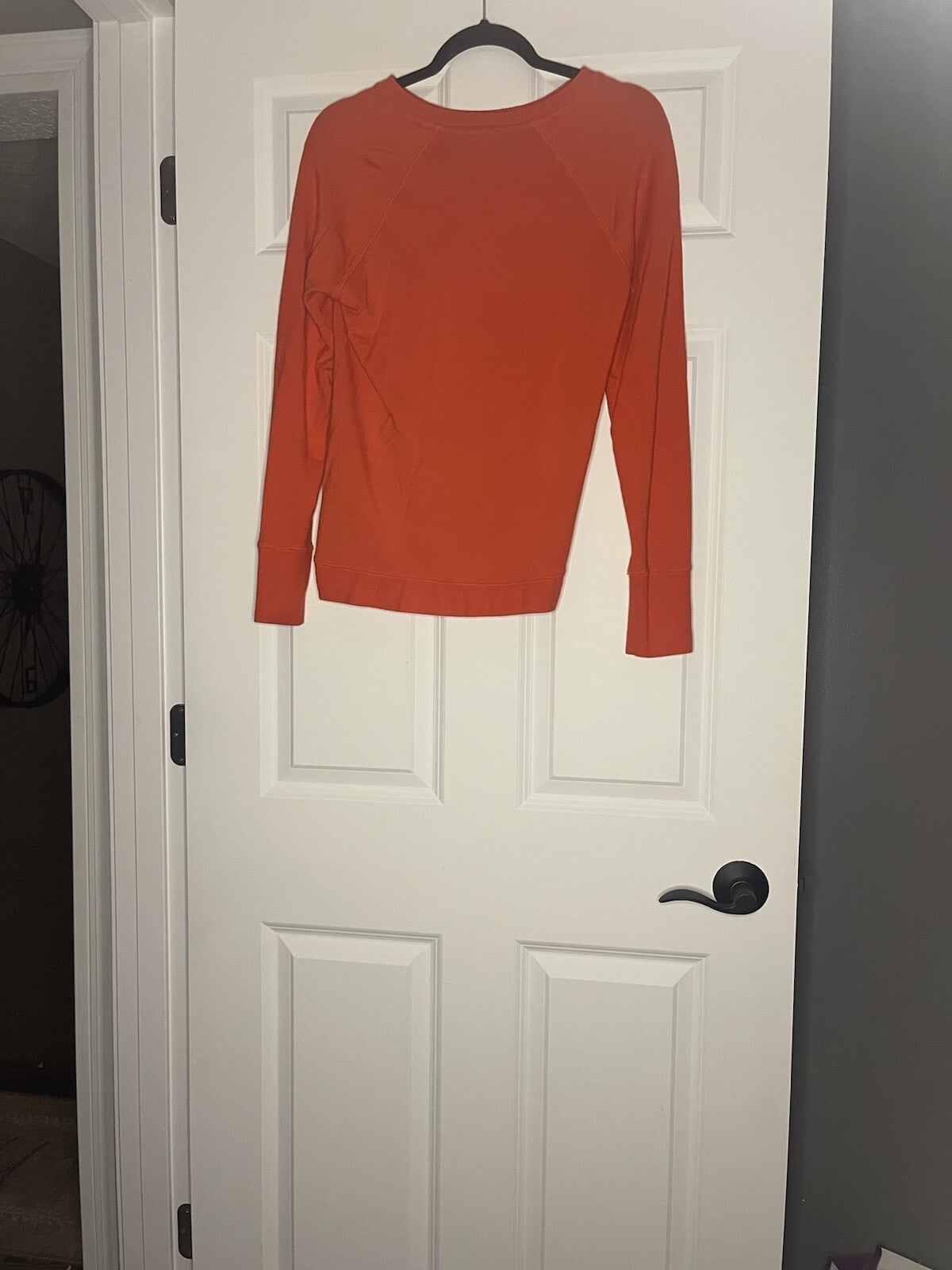 Athleta Small Sweatshirt Overlaps In Front Red
