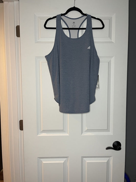 Adidas aeroready tank top xl light blue NWT