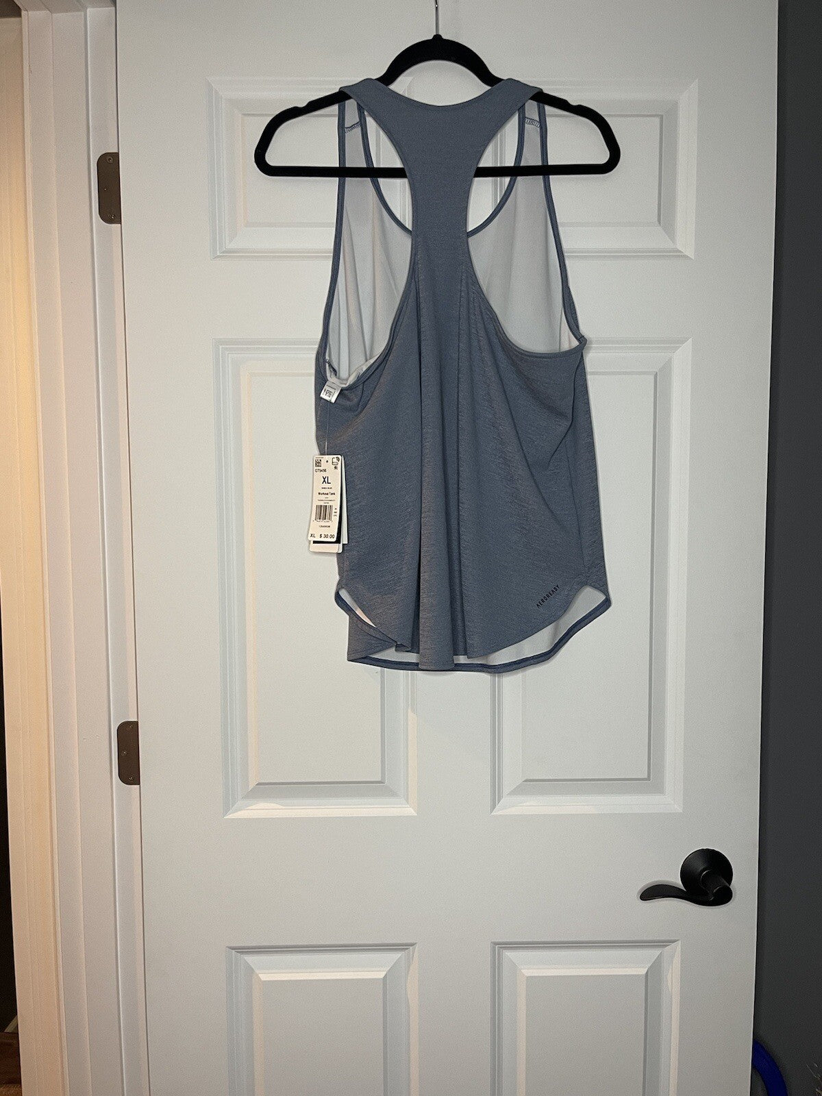 Adidas aeroready tank top xl light blue NWT