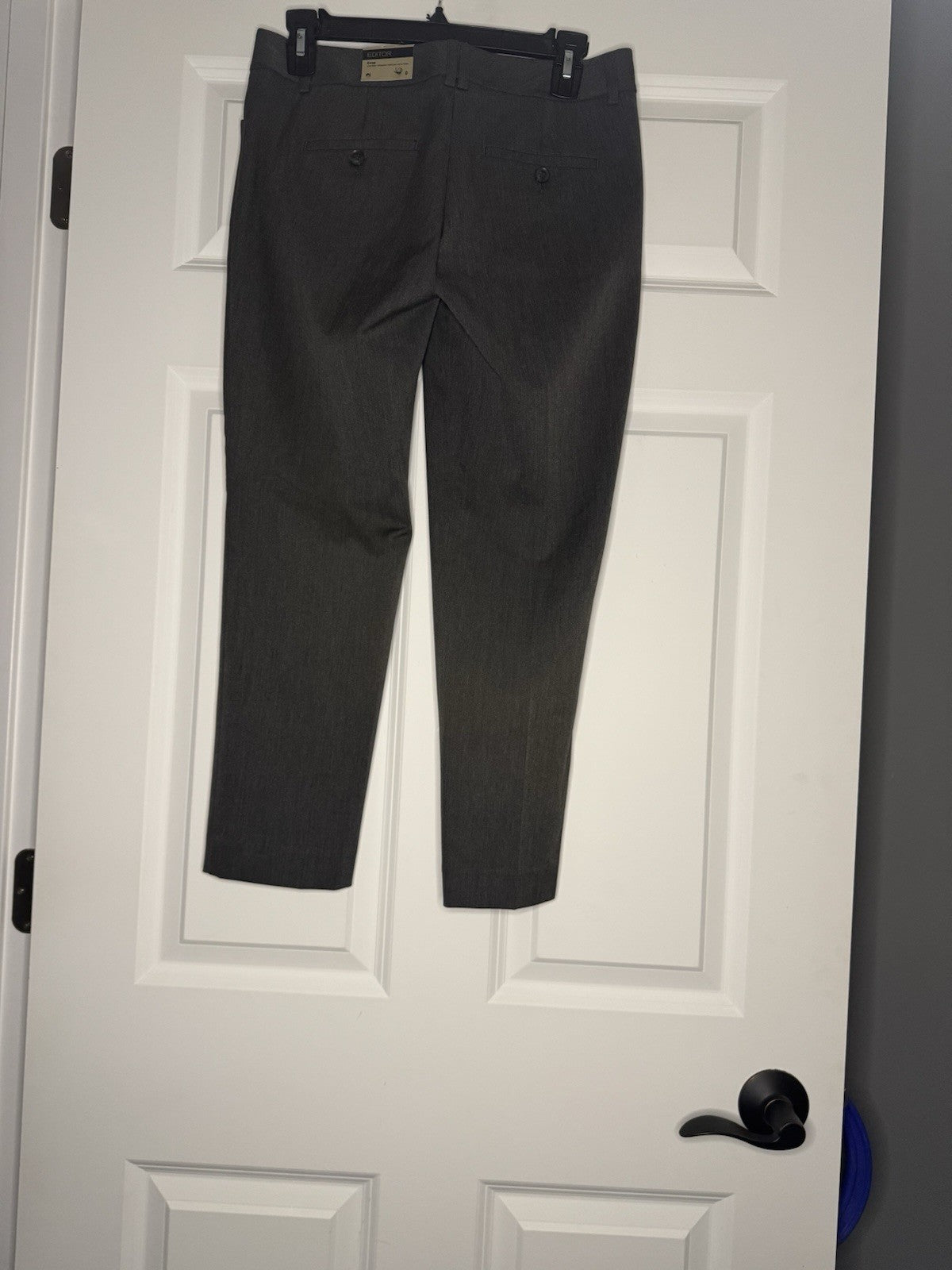 Express Editor Crop Slacks Low Rise Size 0 Dark Gray Nwt 