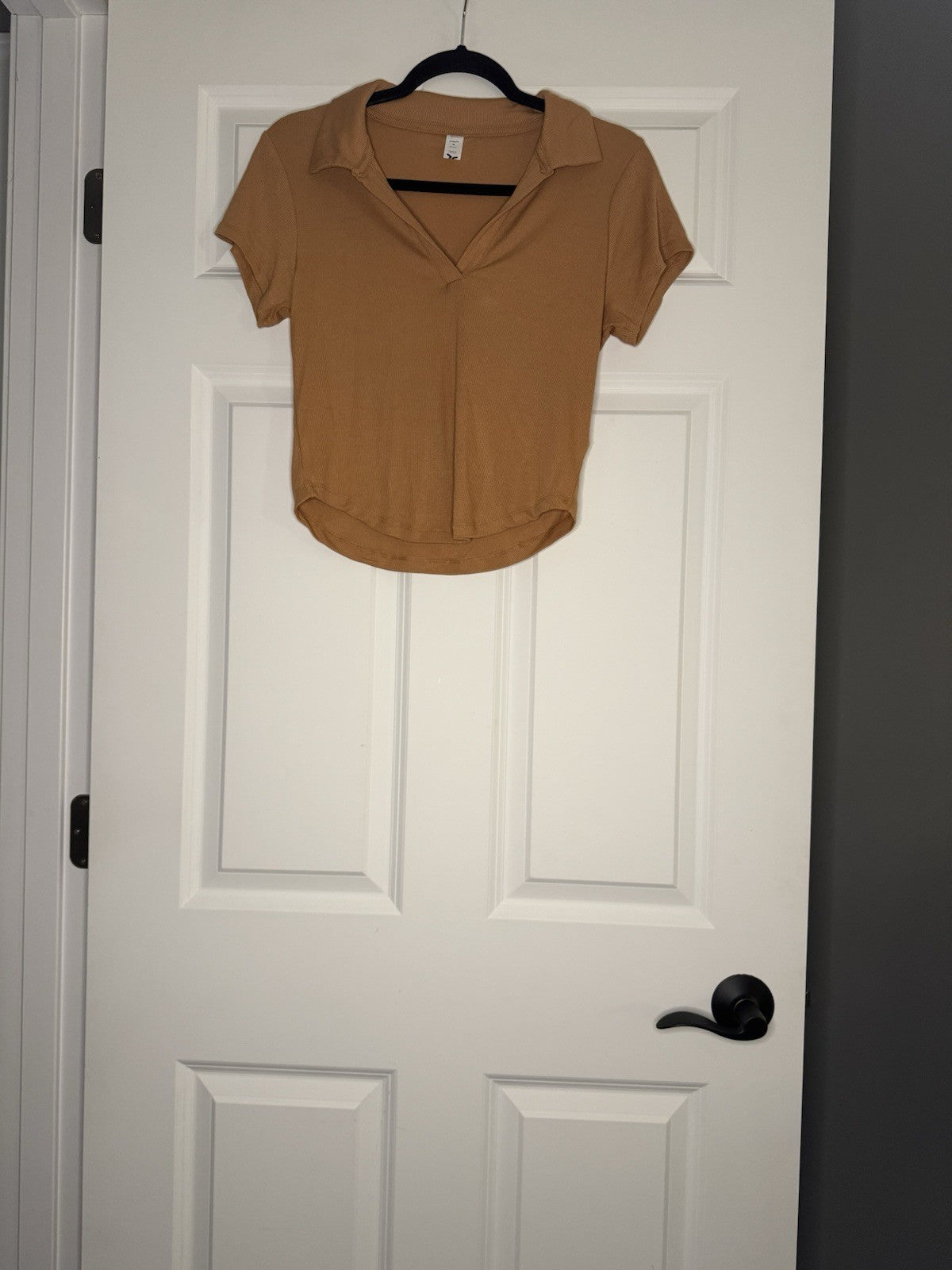 Old Navy Ultralite Go Dry Ribbed Polo Mustard Nwt