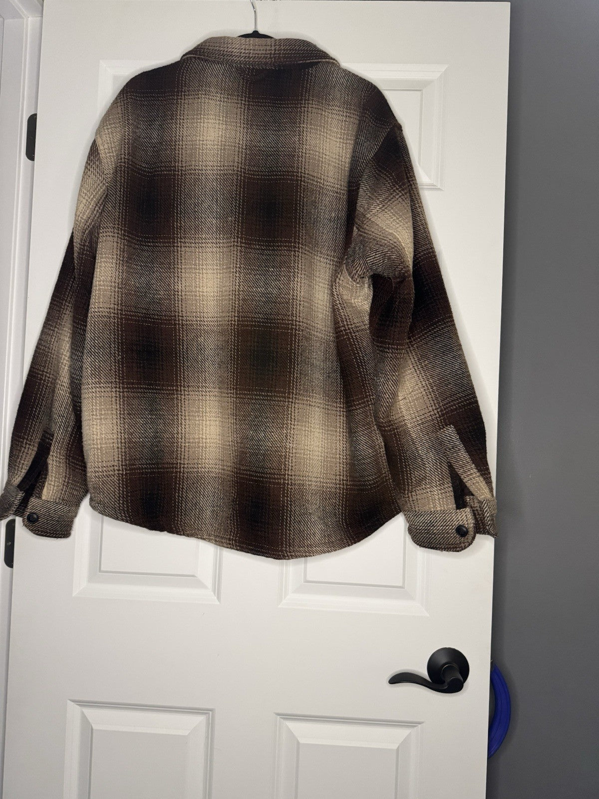 Jachs New York Men’s Shacket Xl Brown Beige Plaid 