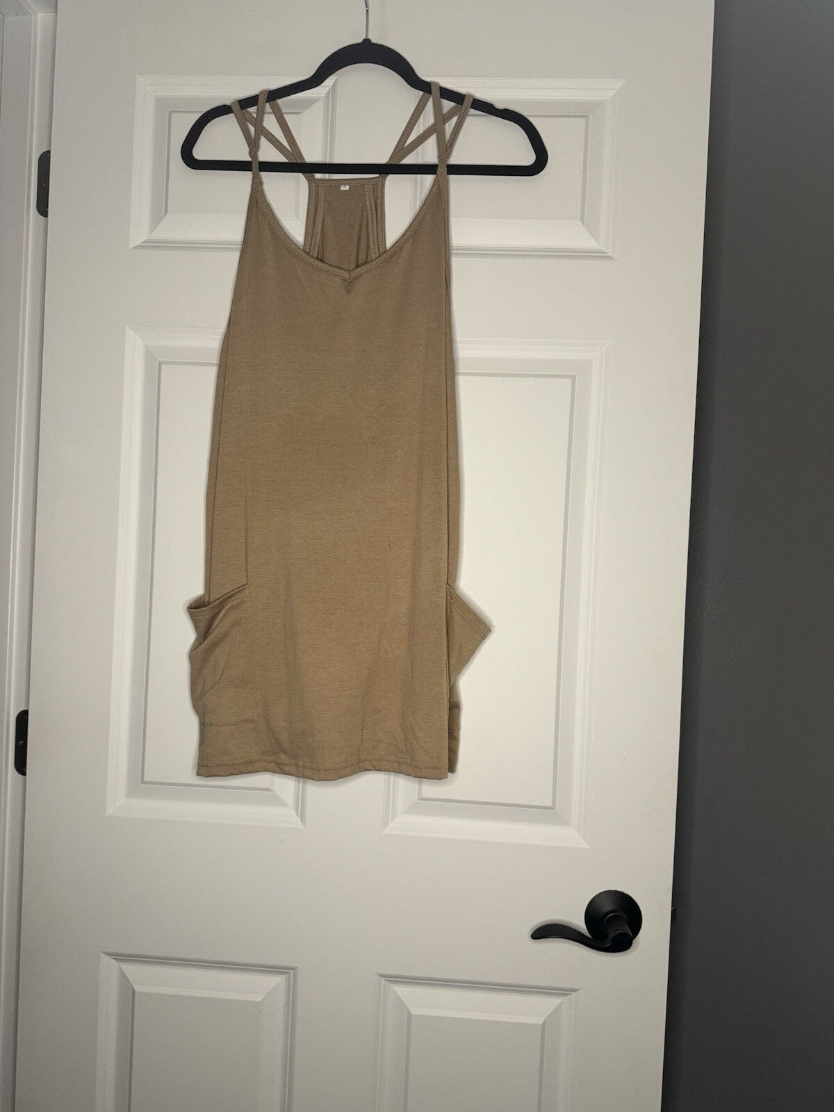 Unbranded Romper Free People Dupe Small Tan Nwot 