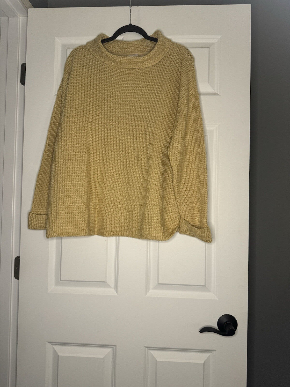 J Jill Large Knit Sweater Tan 
