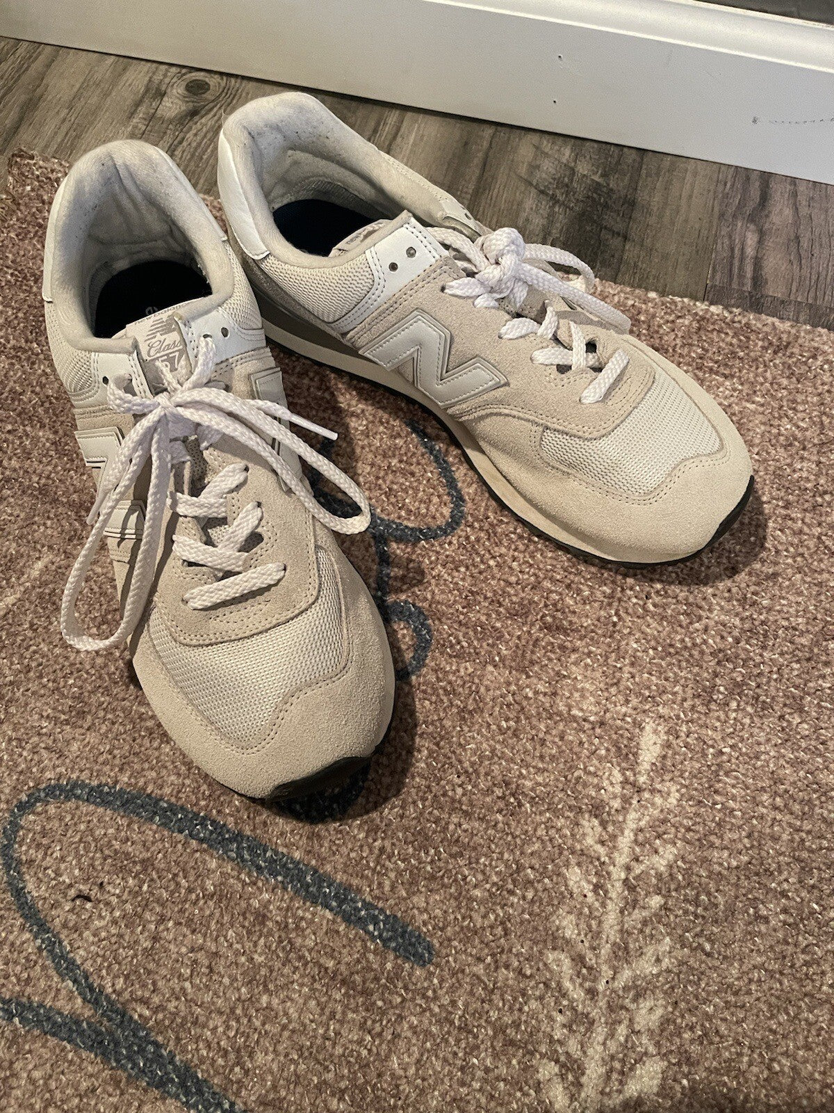 New Balance Sneakers Gray Baby Blue Size 10 Worn Once 