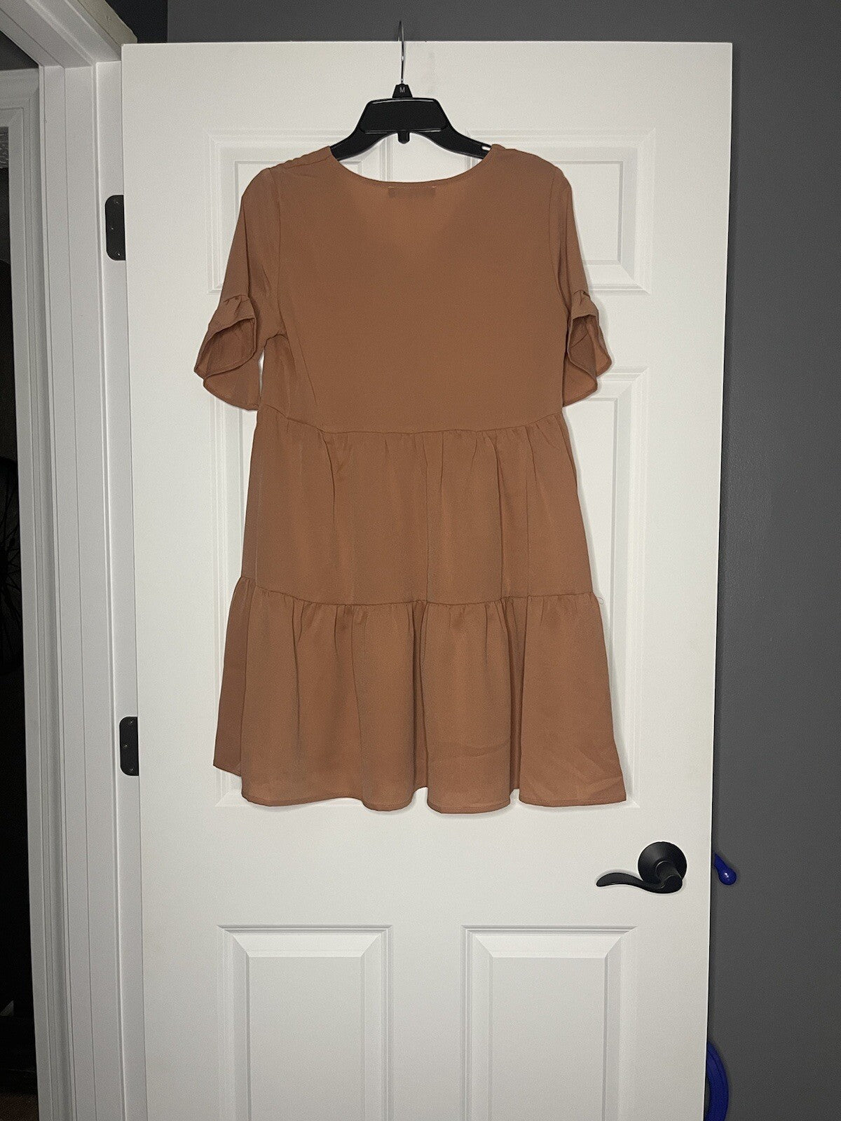 Maverick the collection short sleeve dress small mauve nwt 