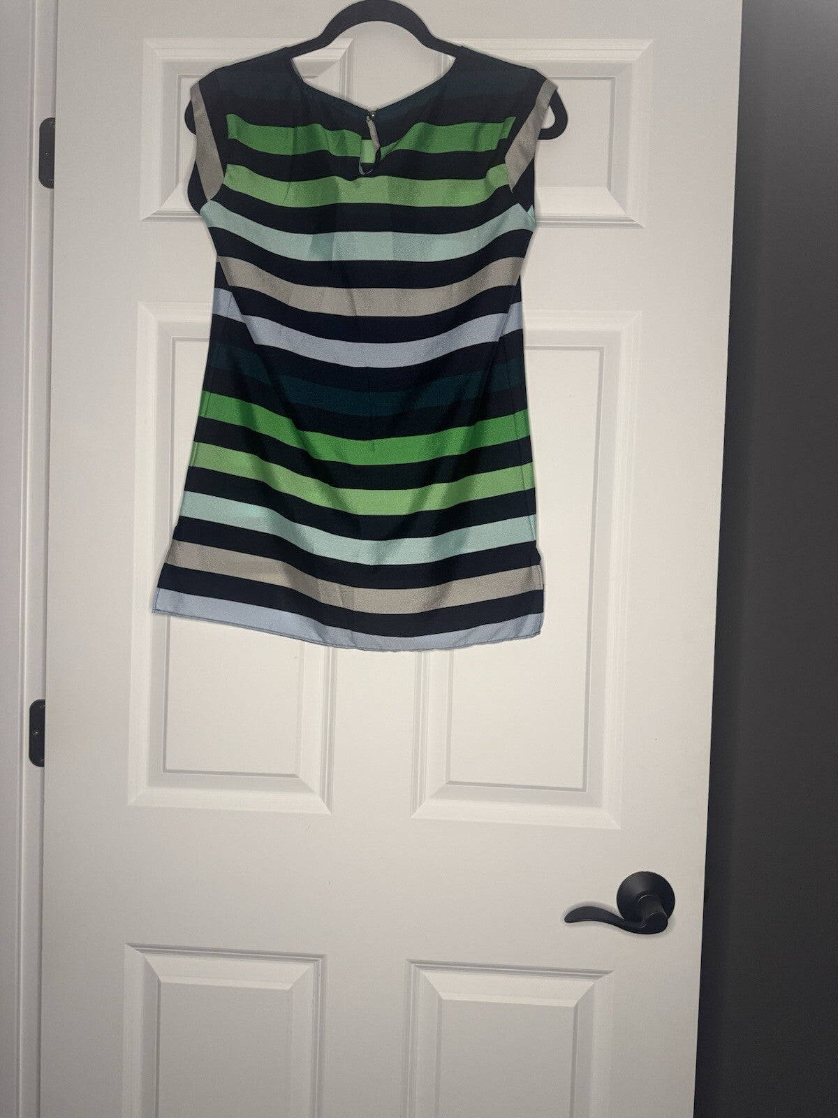 The Limited Short Sleeve Blouse XS Navy Green Teal Taupe 