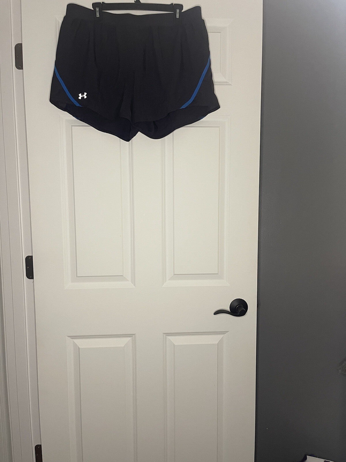 Under Armour Loose Heat Gear Shorts With Liner Gray With Blue Xl Nwt