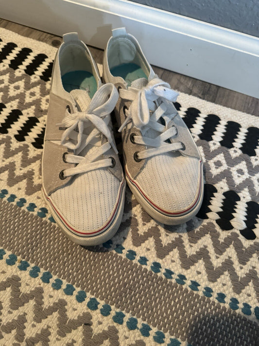Blowfish Sneakers Size 7 White And Gray 