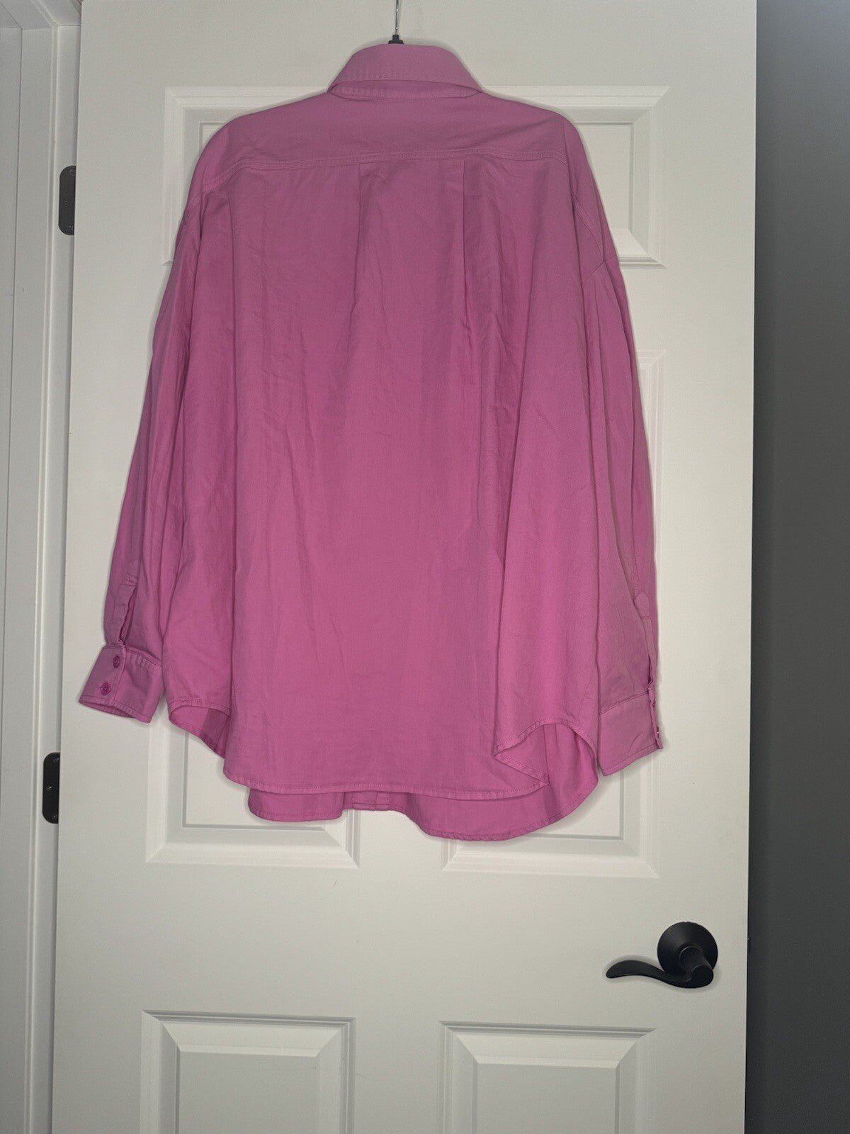 Kut From The Kloth Long Sleeve Button Up Blouse Pink Xl 