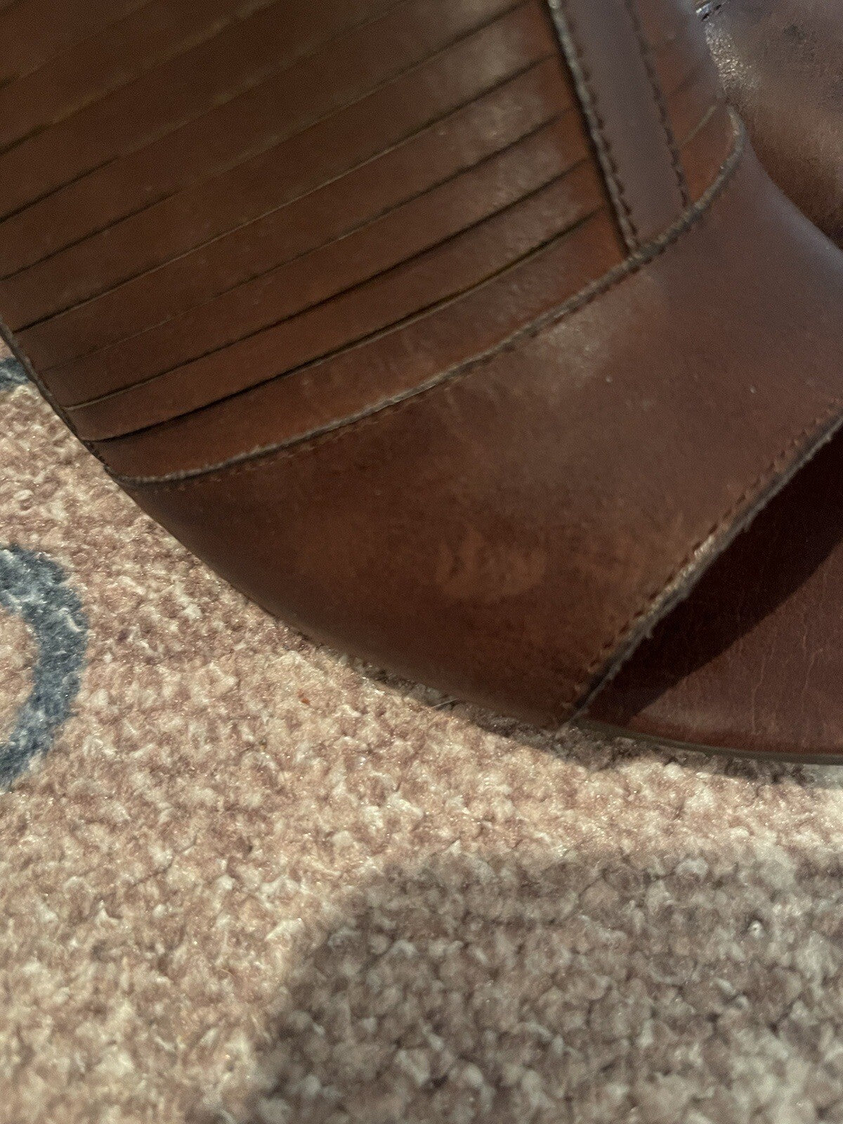 Lucky Brand Brown Strappy Heel Peep Toe 8.5 Brand New Mark As Shown