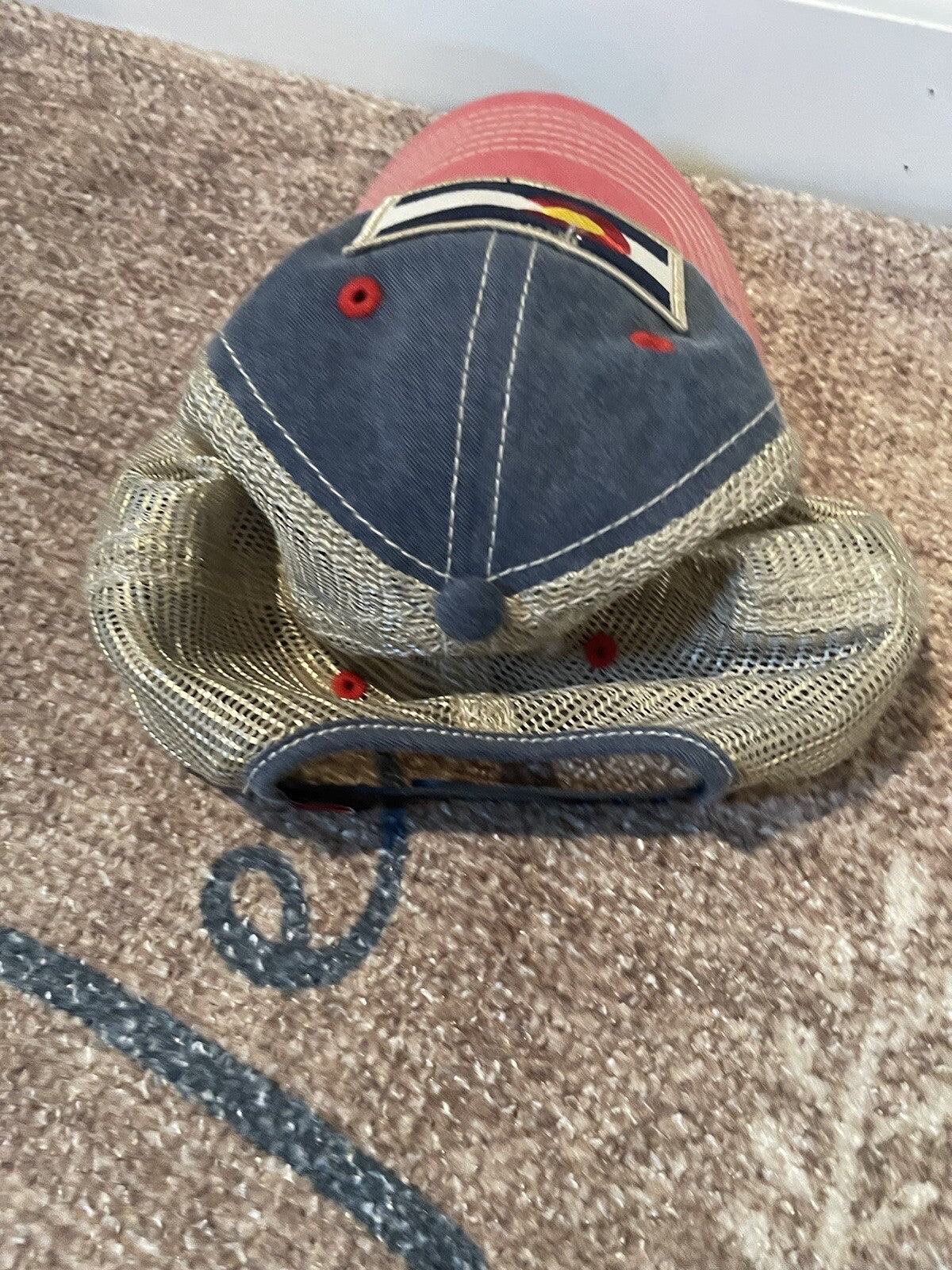 Colorado red white blue yellow baseball cap