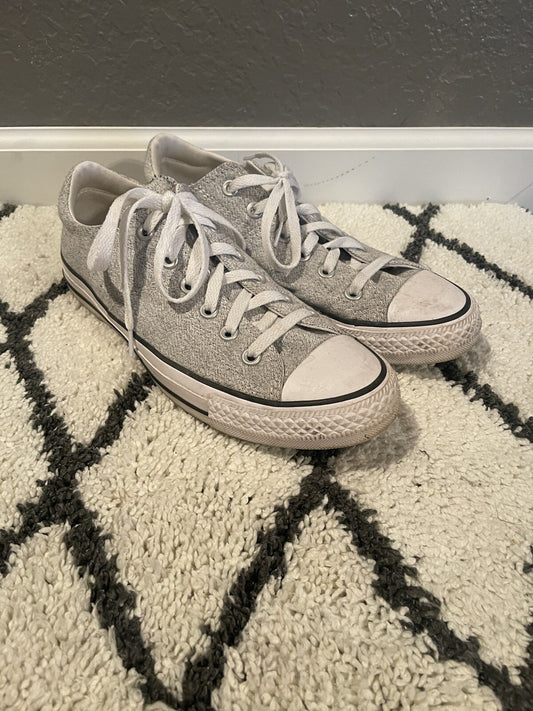 Converse all star sneakers black gray white mix size 10