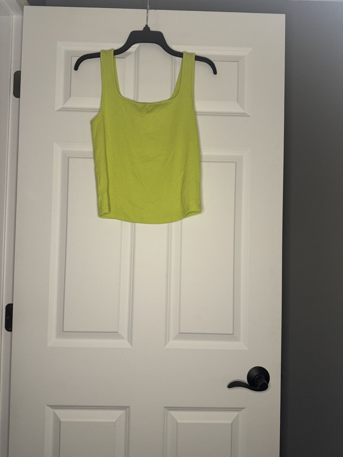 Old Navy Sleeveless Ribbed Top lime Green Large Tall 
