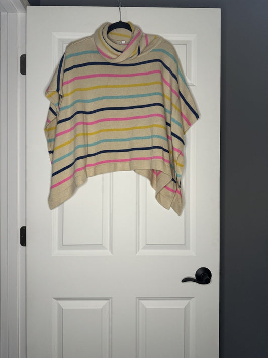 Thml XS/s Shawl/pullover Sweater Cream Blue Yellow Green Pink 