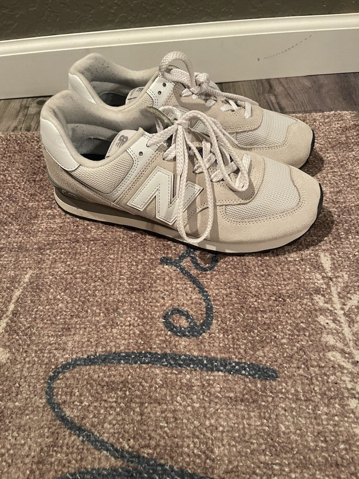 New Balance Sneakers Gray Baby Blue Size 10 Worn Once 