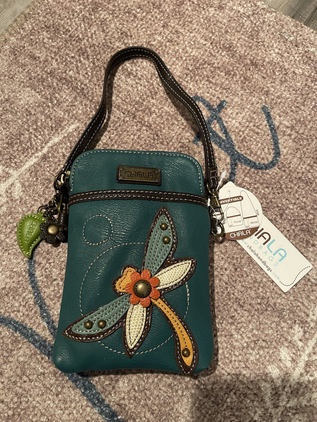 Chala convertible clutch purse x body multicolor NWT