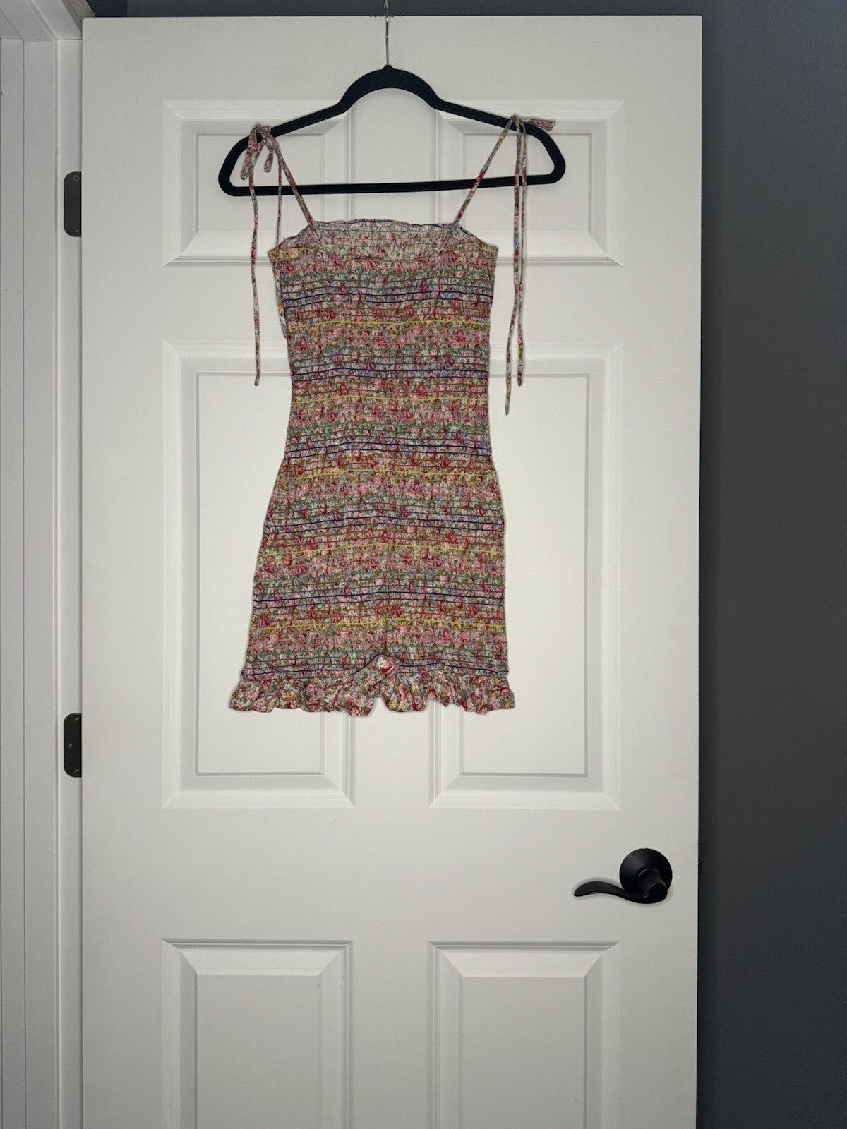 Storia Sleeveless Dress Small Pink Yellow Orange Pink Multi