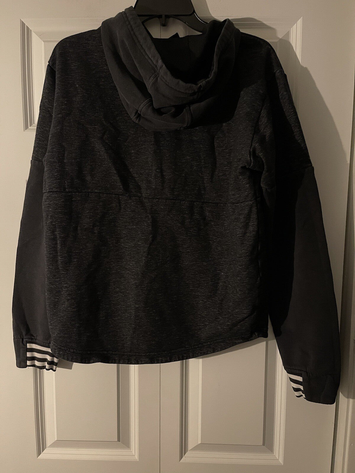 Adidas black hooded sweatshirt size small