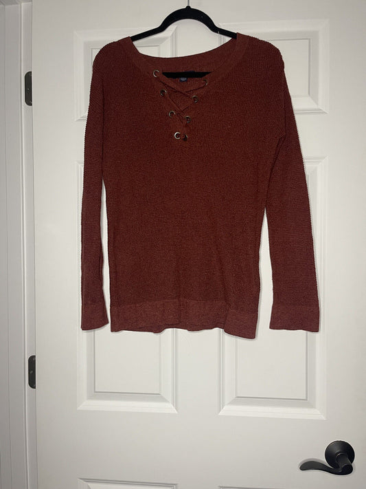American eagle jegging fit sweater xs red