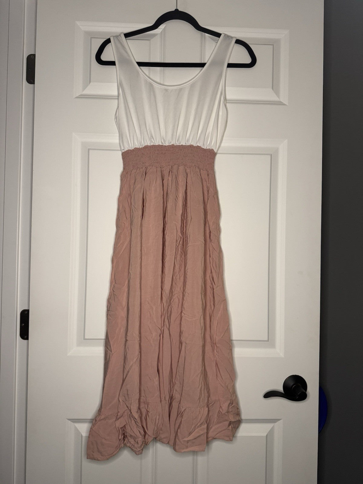 Unbranded Sleeveless Dress White Pink Small Nwot 