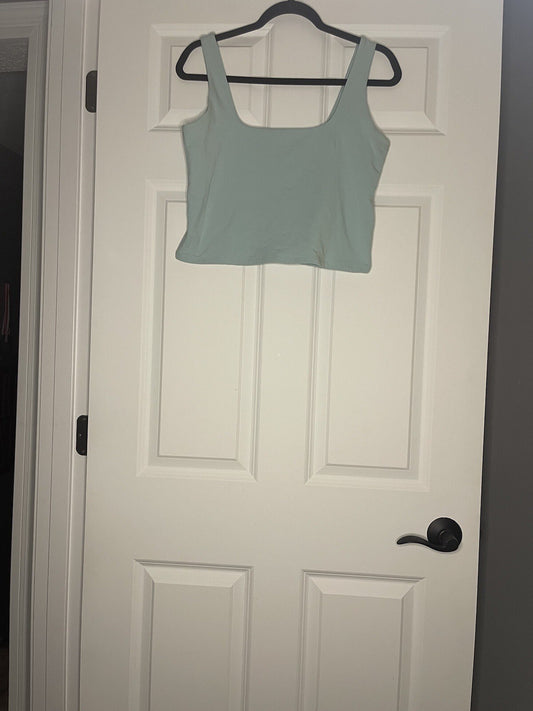 Abercrombie and Fitch Crop Tank Large Light Blue 
