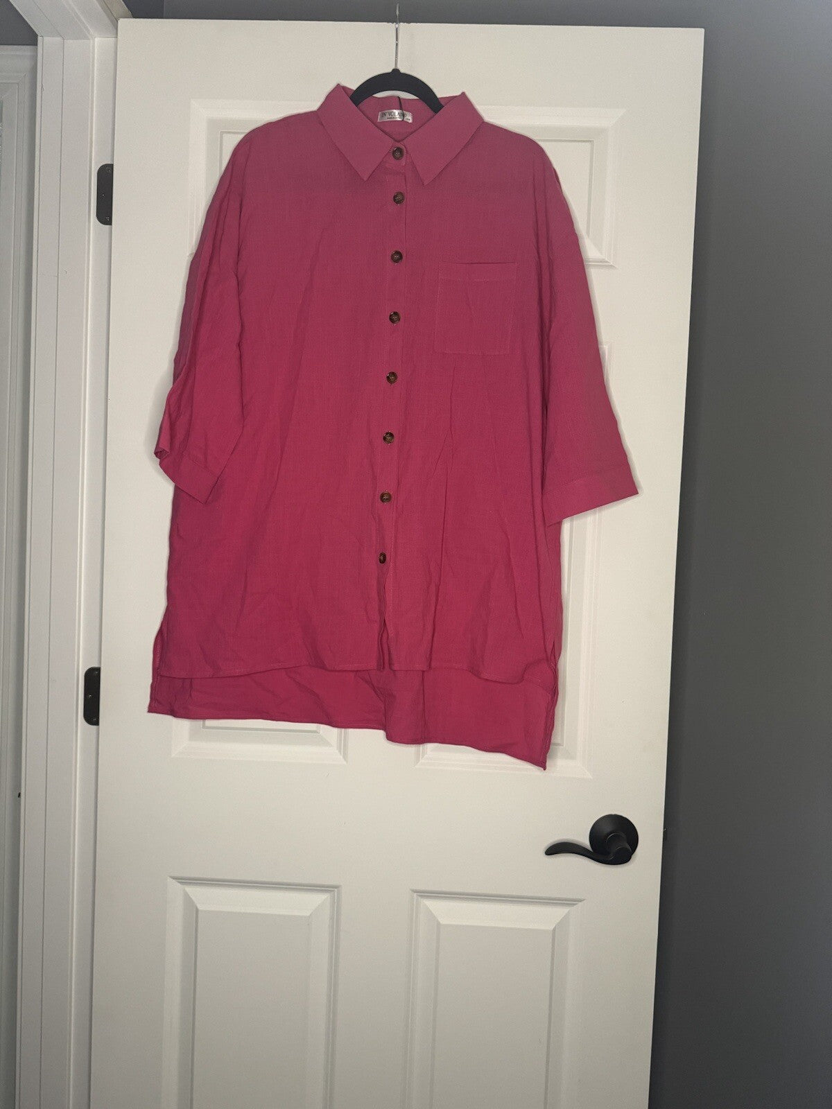 In’voland 2 Piece Outfit 16w 3/4 Sleeve Top Shorts Pink Nwt 