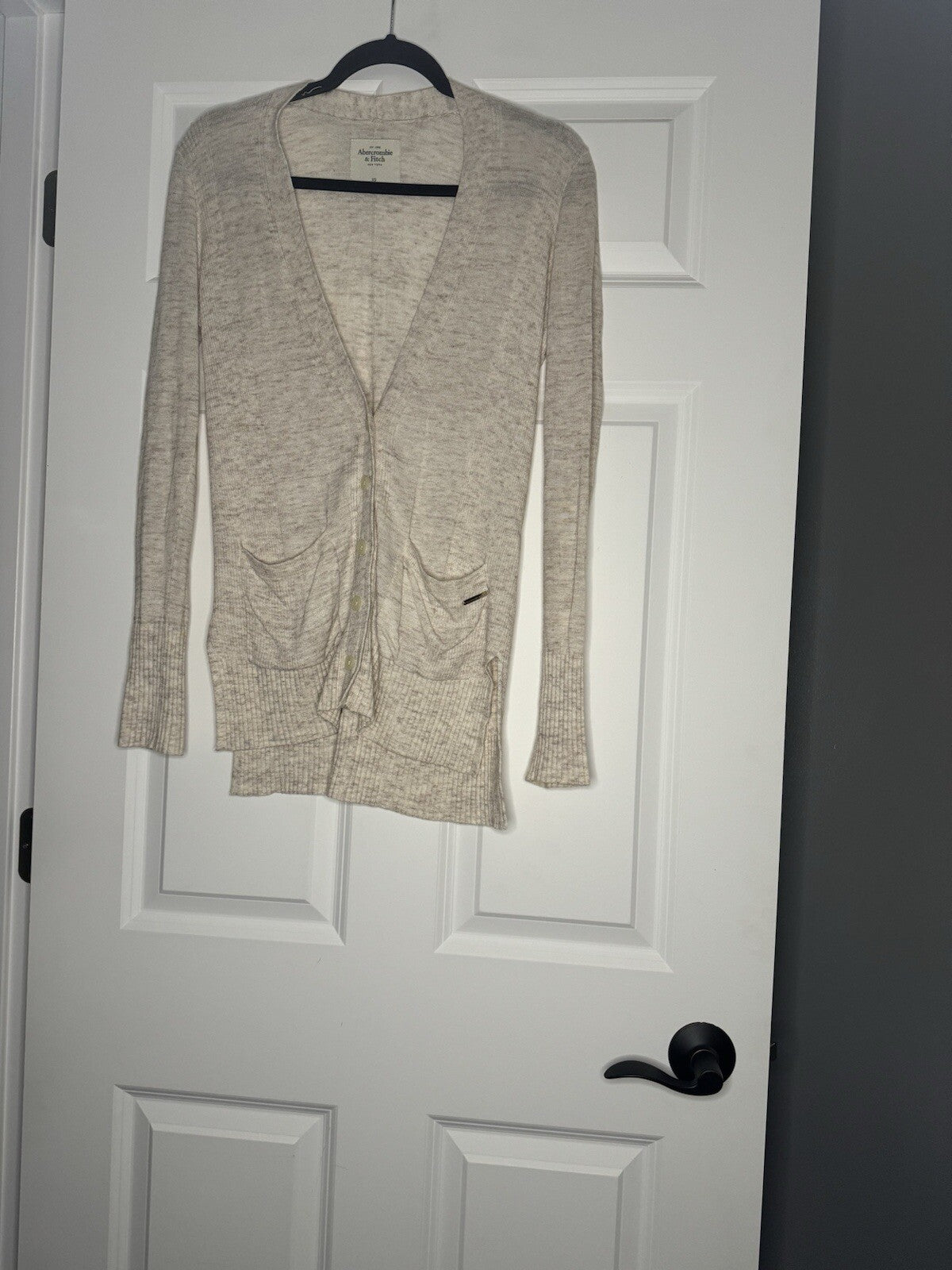 Abercrombie And Fitch Cardigan XS Beige Tan Mix 