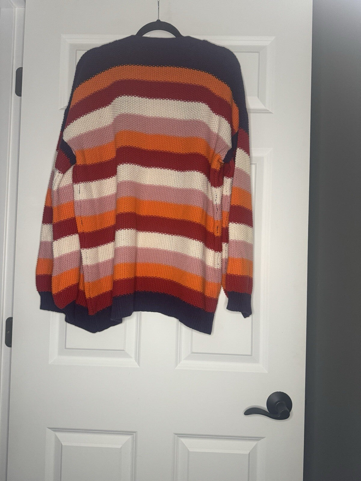 Bibi Knit Cardigan Xl Purple Red Cream Pink Orange 