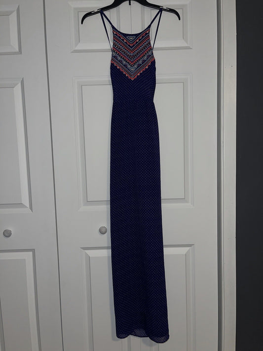 American Eagle size 4 dress blue pink purple white nwt 
